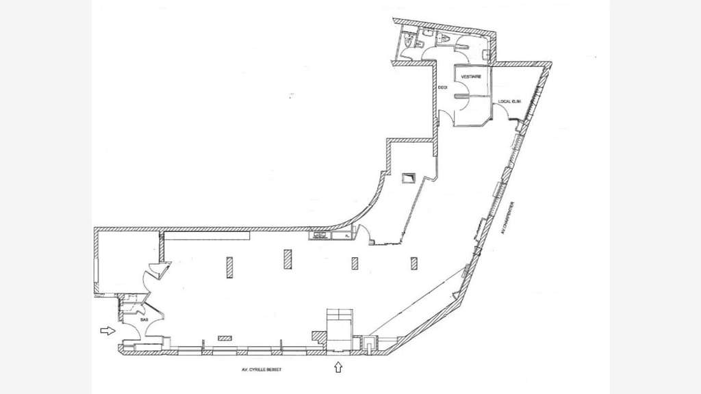 AV murs commerciaux de 173m² à Nice Cyrille Besset