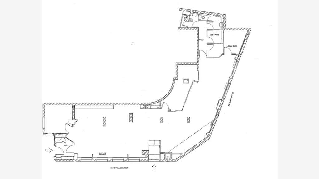 AV murs commerciaux de 173m² à Nice Cyrille Besset