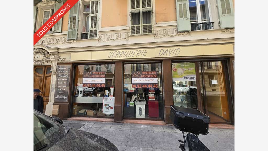 Local commercial 109m² à vendre au coeur de Nice
