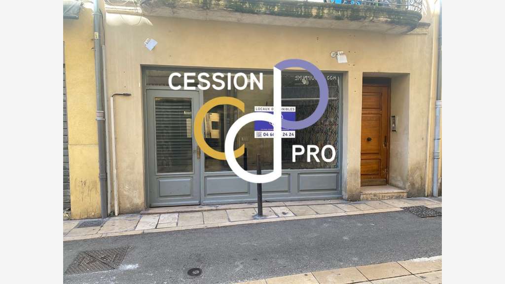 Murs commerciaux 72m² RDC à vendre à Nîmes centre