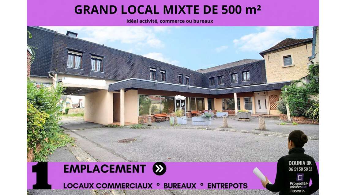 A vendre local polyvalent 500m² à Nogent sur Oise