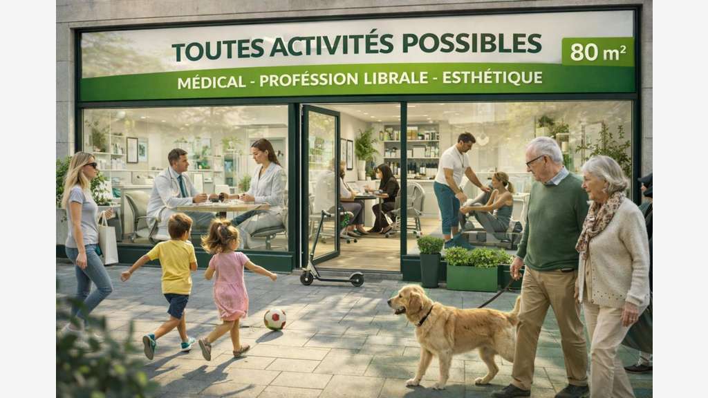 Vente local commercial 81m² secteur prisé à Opio