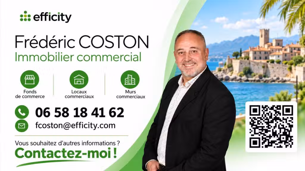 Vente local commercial 81m² secteur prisé à Opio
