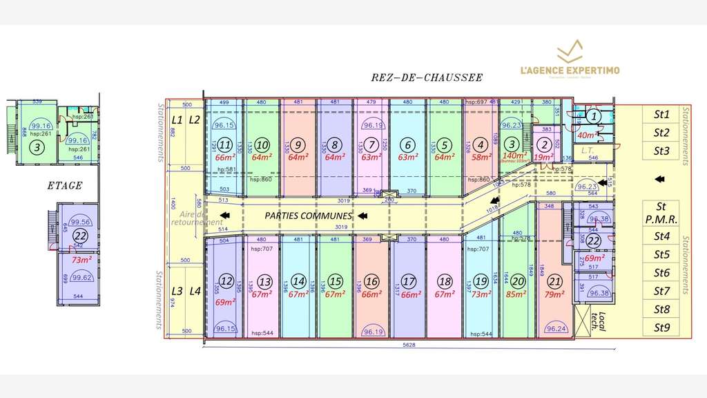 Vente entrepôts de 40m² à 140m² sur Orange