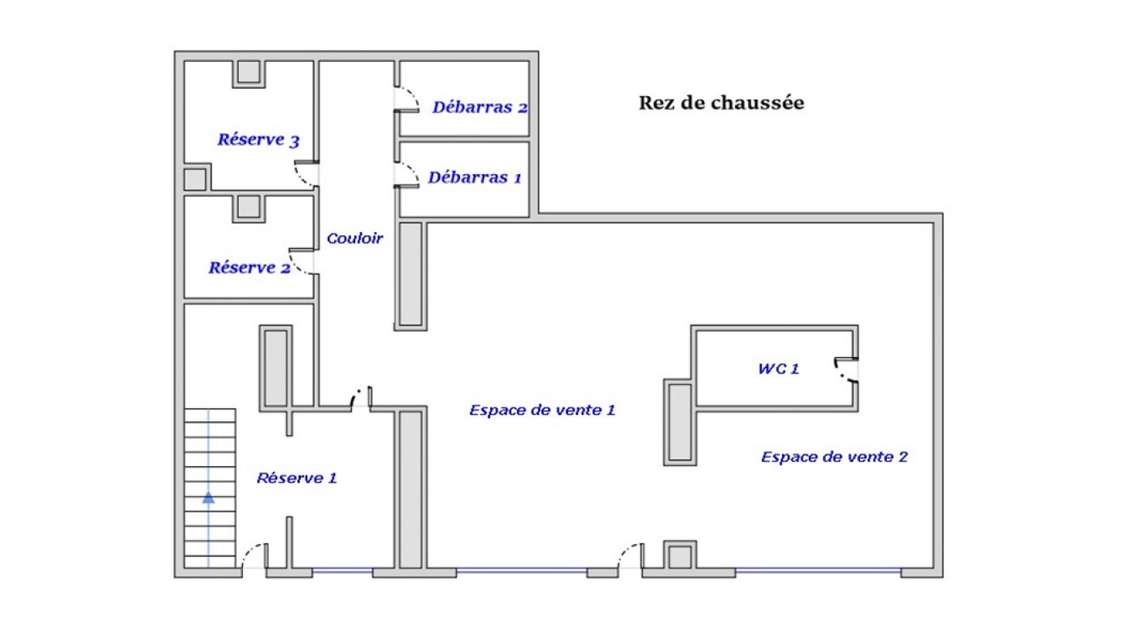 AV boutique 170m² Paris 11e Métro Richard Lenoir
