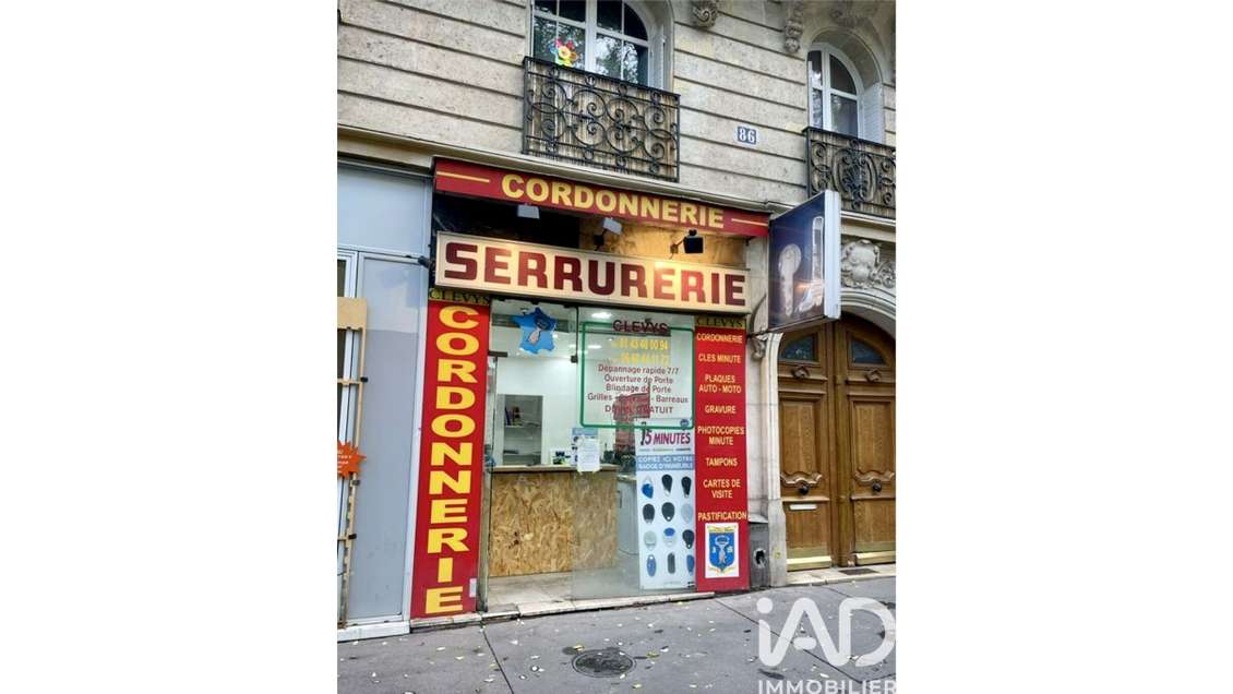 AV murs commerciaux 27m² Paris 11 proche Voltaire