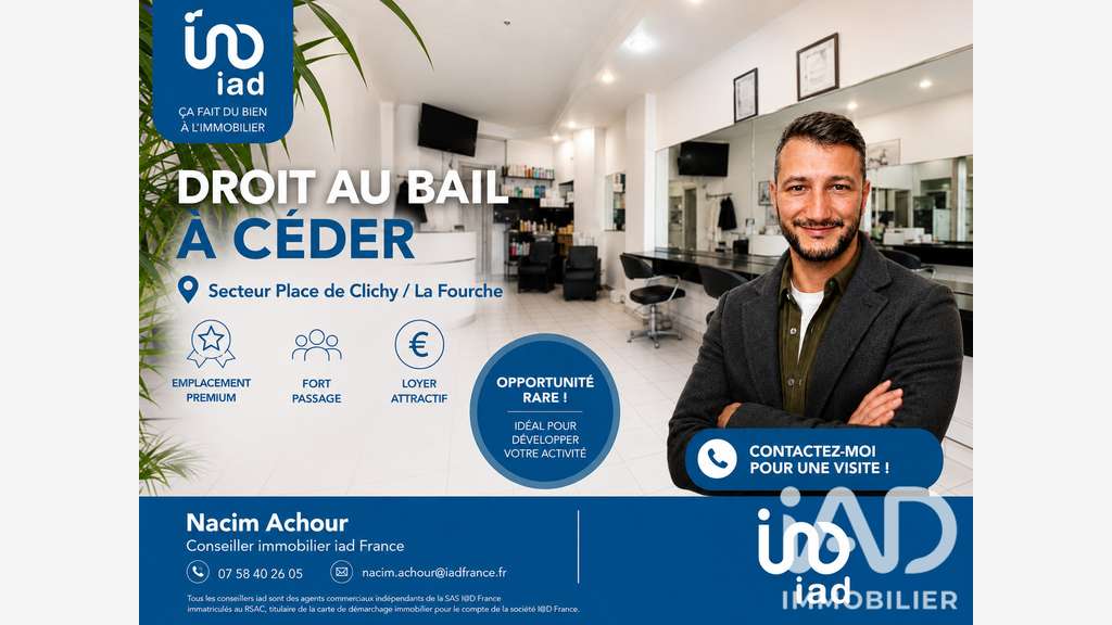 Vente local emp premium à Paris Place de Clichy