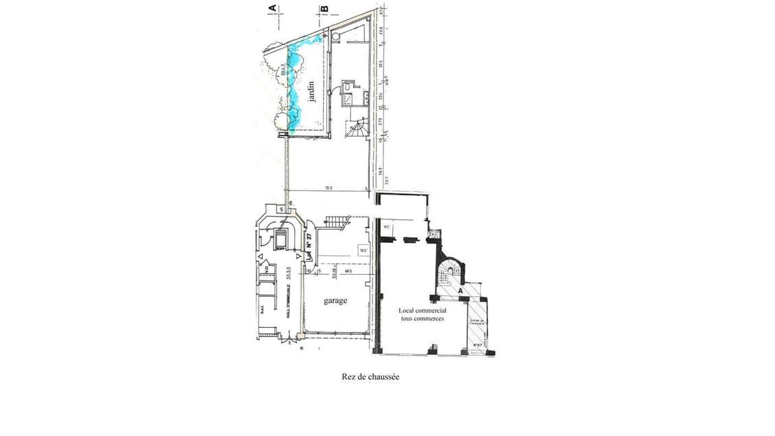 AV local commercial + habitation 400m² Paris 75018