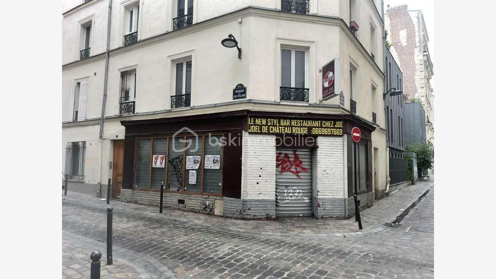 Vente local commercial de 54m² à Paris 75018
