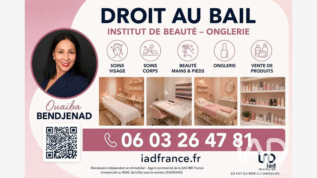 Cède bail institut de beauté de 80m² à Paris 75001
