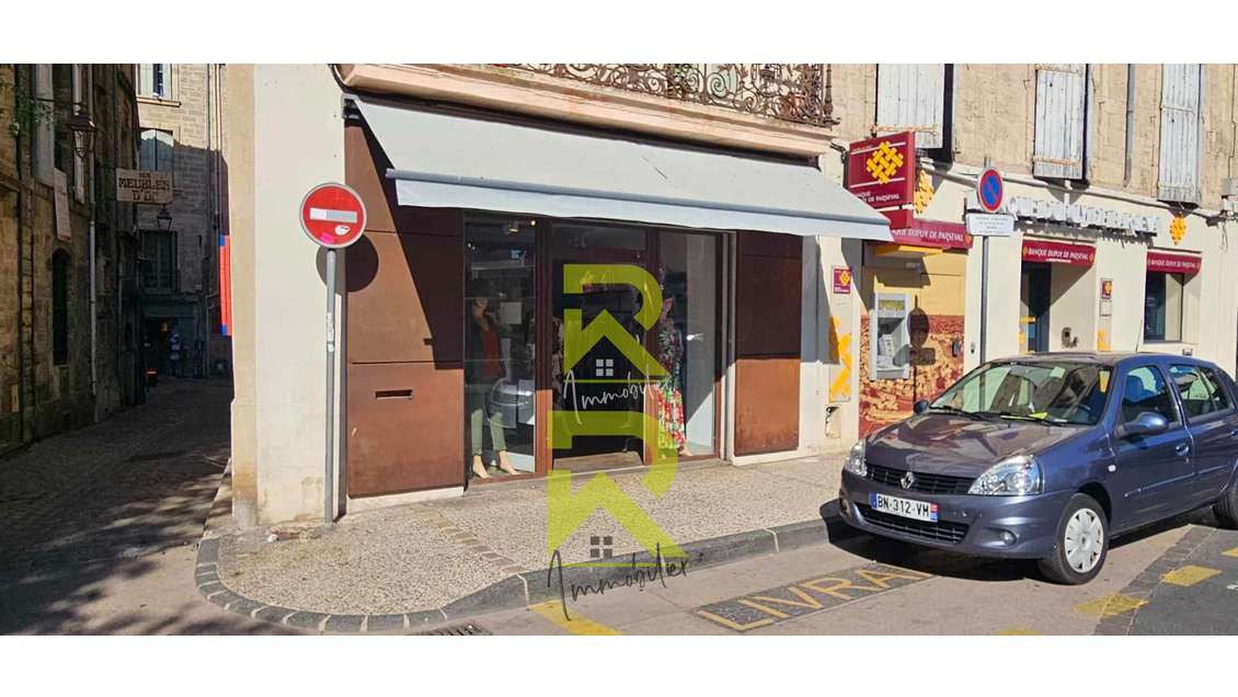 Droit au bail local commercial 45m² Pézenas centre
