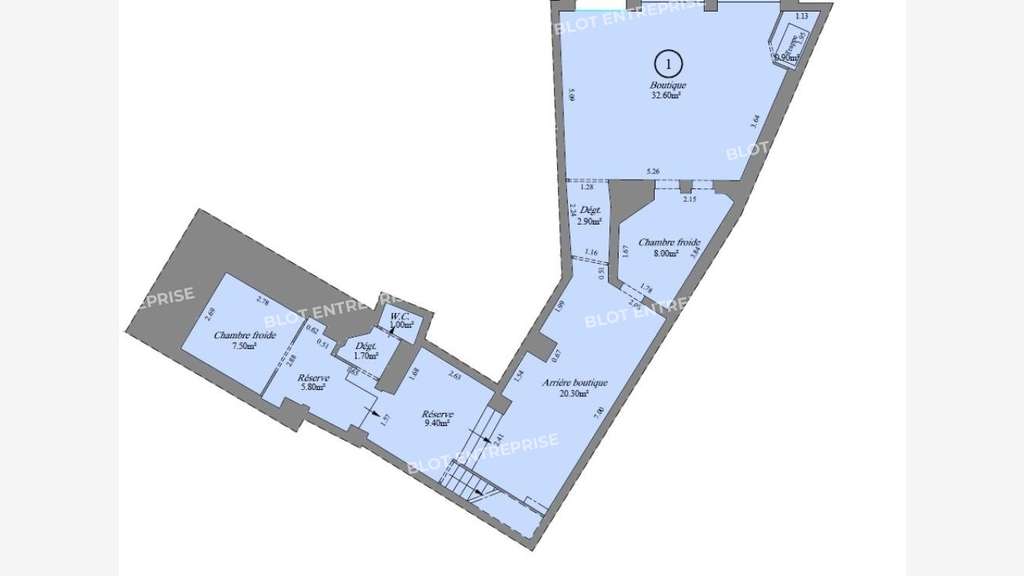 A vendre local commercial 178m² à Pontivy centre
