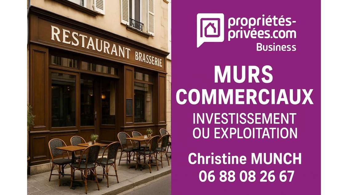 AV murs commerciaux restauration 250m² à Pontoise