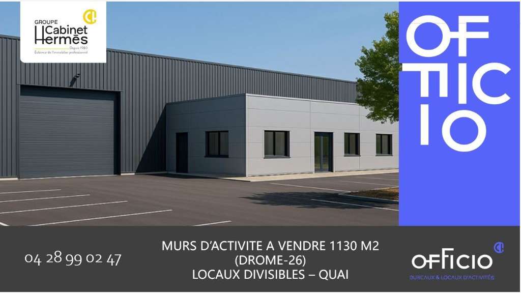 Vente locaux activité Portes-lès-Valence Auréats