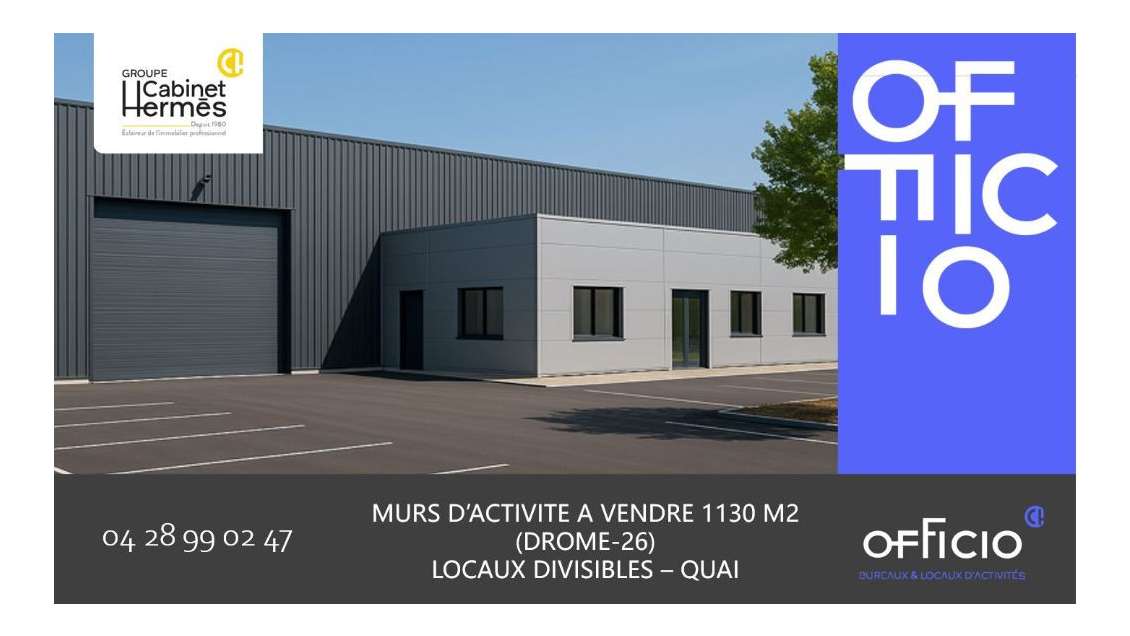 Vente locaux activité Portes-lès-Valence Auréats