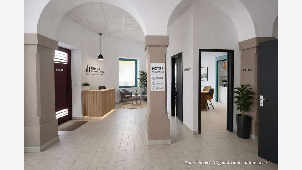 Cabinet ou bureaux 103 m², 3 entrées indépendantes