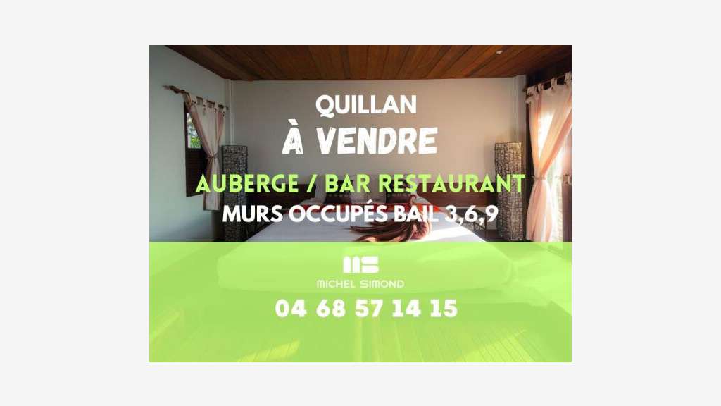 Vente murs occupés auberge 400m² à Quillan