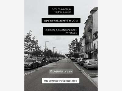 AV local commercial 130m² face à la gare à Quimper