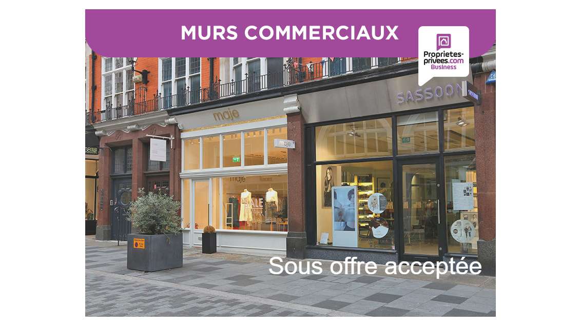 Vente local en angle de rue 77m² à Roanne