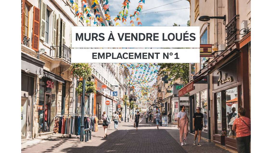INVESTISSEMENT Murs commerciaux loués à Roanne
