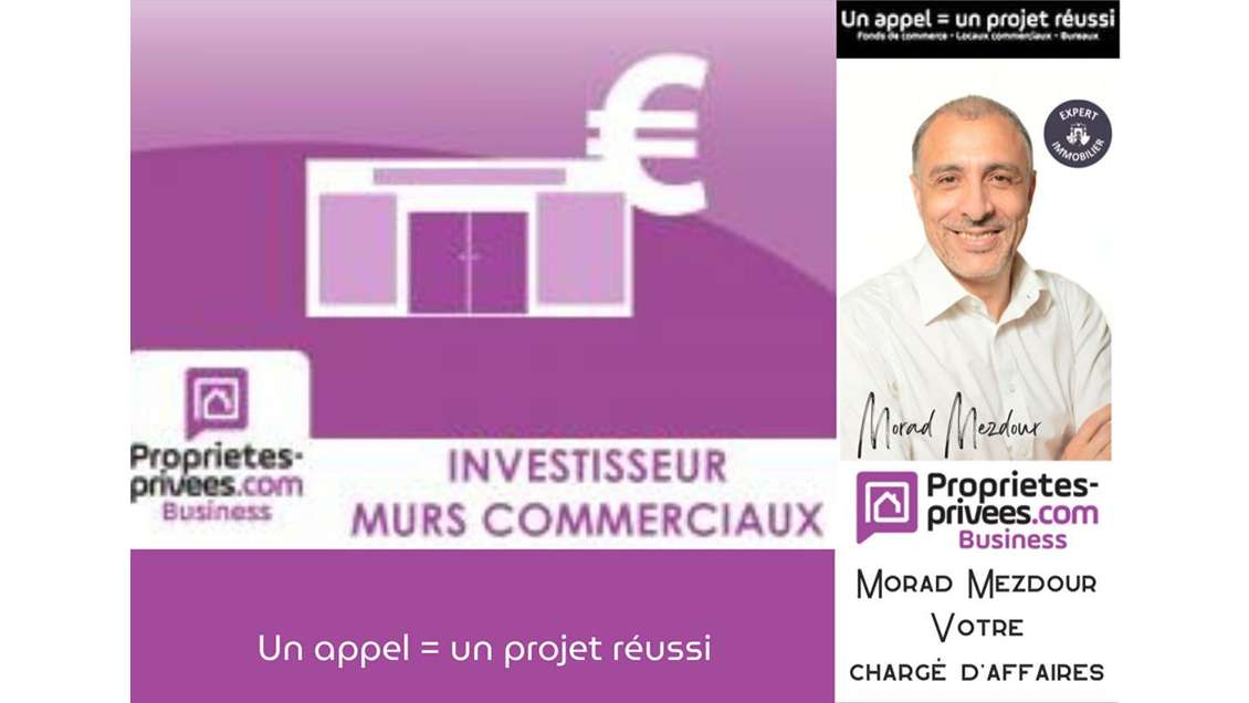 Vente murs commerciaux 252m² rue d'Alger à Roubaix