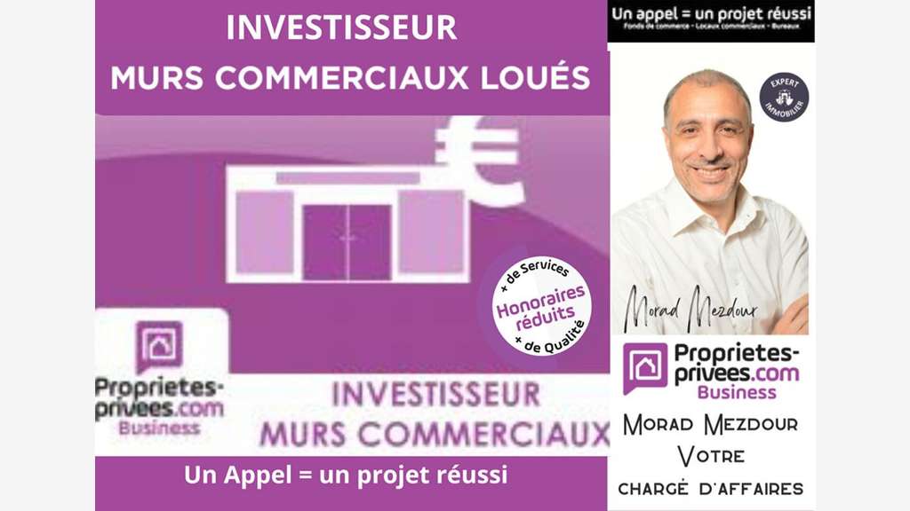 Vente murs commerciaux loués à Roubaix rue d'Alger