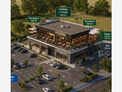 Vente murs commerciaux 500m² Saint-Alban-de-Roche