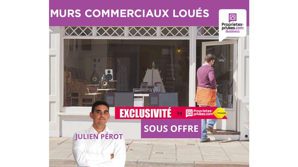 AV murs commerciaux hyper centre de Saint-Brieuc