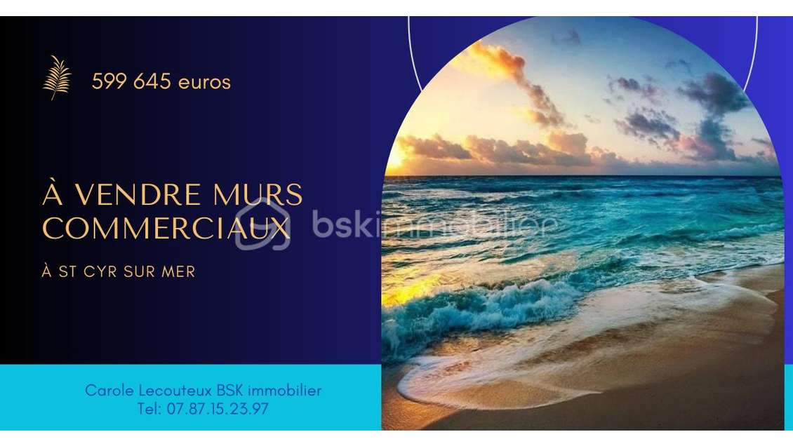 Vente murs commerciaux 100m² à Saint-Cyr-sur-Mer