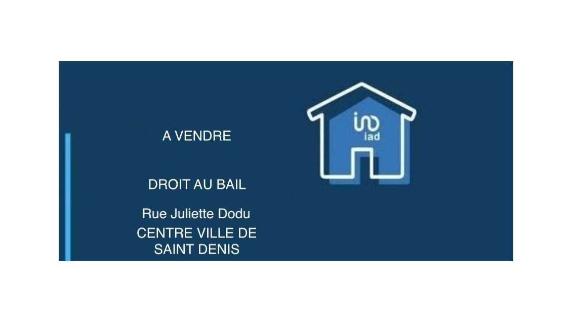 AV droit au bail 133m² empl stratégique St-Denis