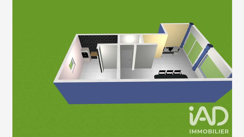 Vente local commercial de 55m² en RDC à St-Denis