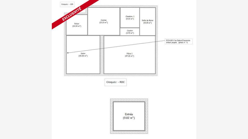 A vendre immeuble de 256m² et FDC bar à Tirepied