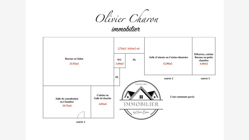 AV local professionnel 61,28m² St Germain en Laye