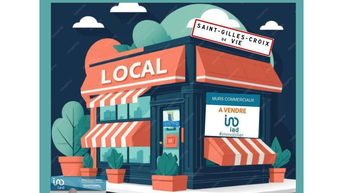 Vente local professionnel 90m² à Saint-Gilles