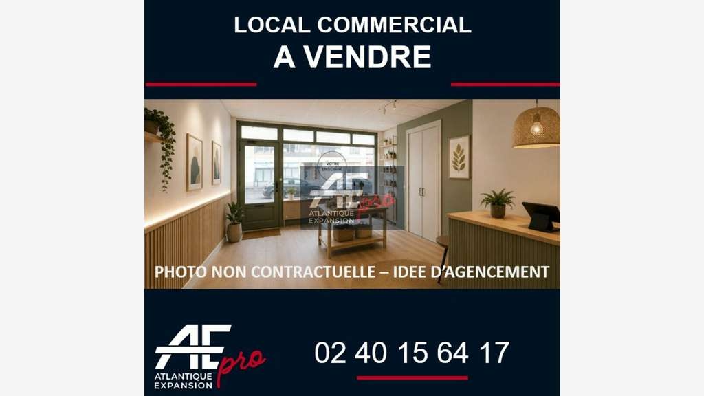 Local commercial à vendre entrée de Saint-Nazaire