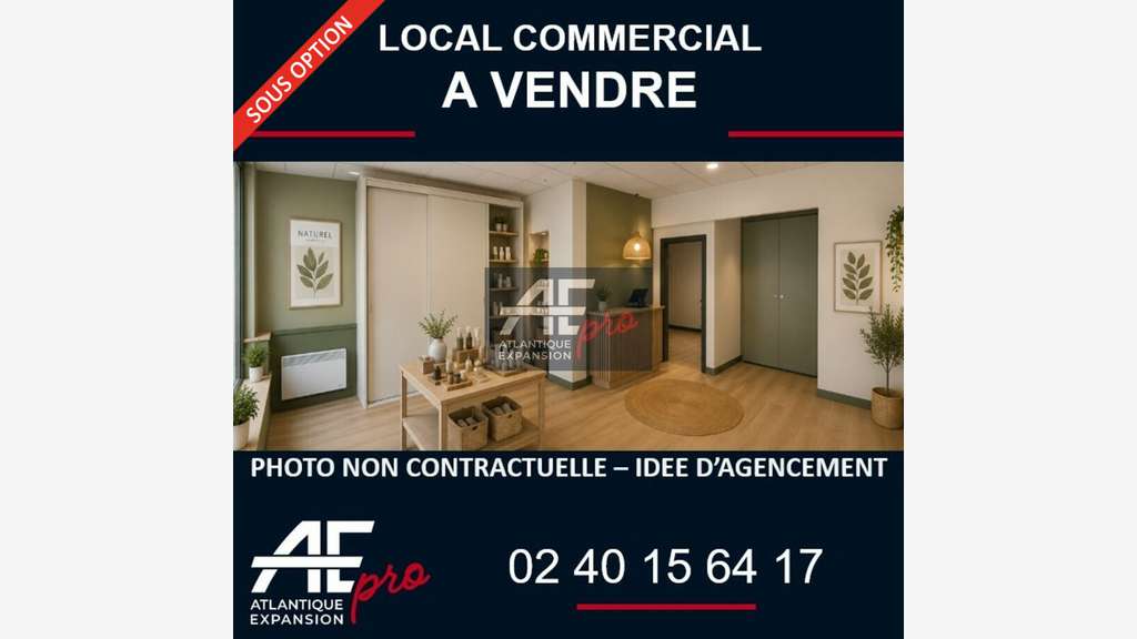 Local commercial à vendre entrée de Saint-Nazaire