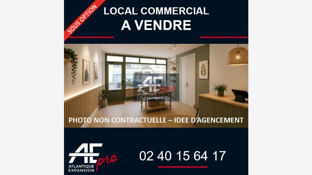 Local commercial à vendre entrée de Saint-Nazaire