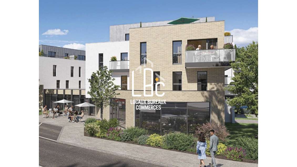 A vendre local d'angle neuf 338m² à Saint Nazaire