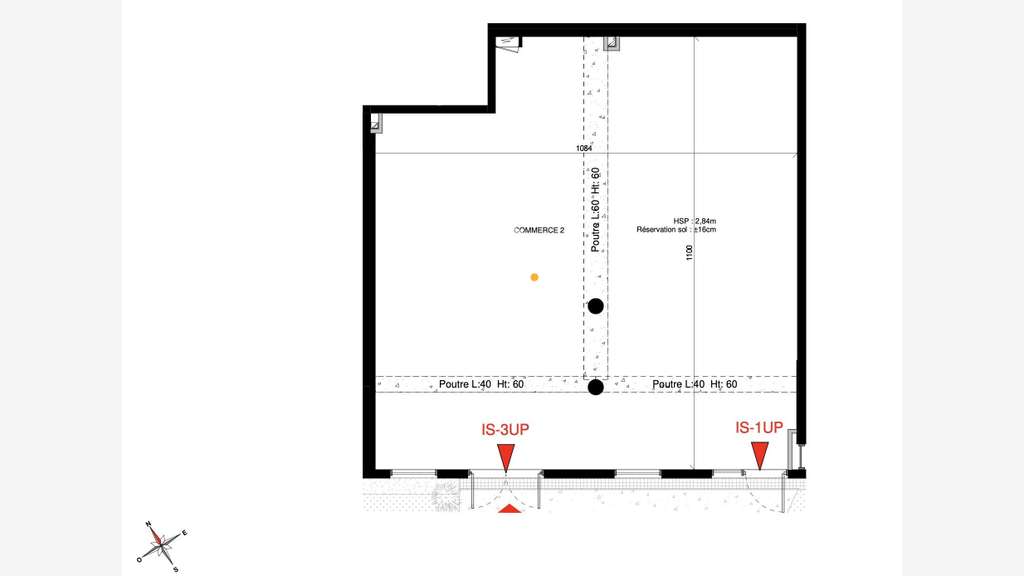 A vendre local commercial neuf 112m² à St Nazaire 