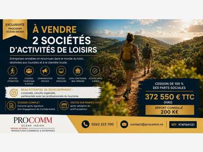 SAINT PIERRE - 100% DES PARTS SOCIALES à vendre