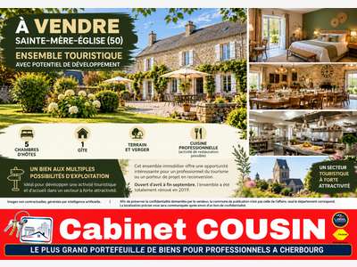 Vente locaux pour gite à Sainte-Mère-Église
