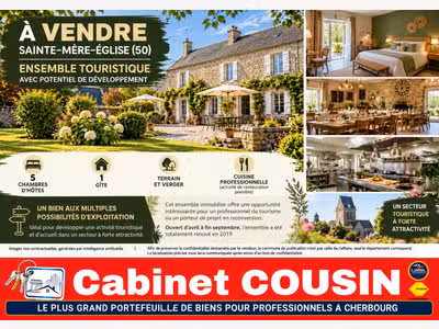 Vente locaux pour gite à Sainte-Mère-Église