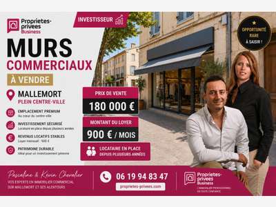 Exclusivité murs commerciaux loués à Mallemort