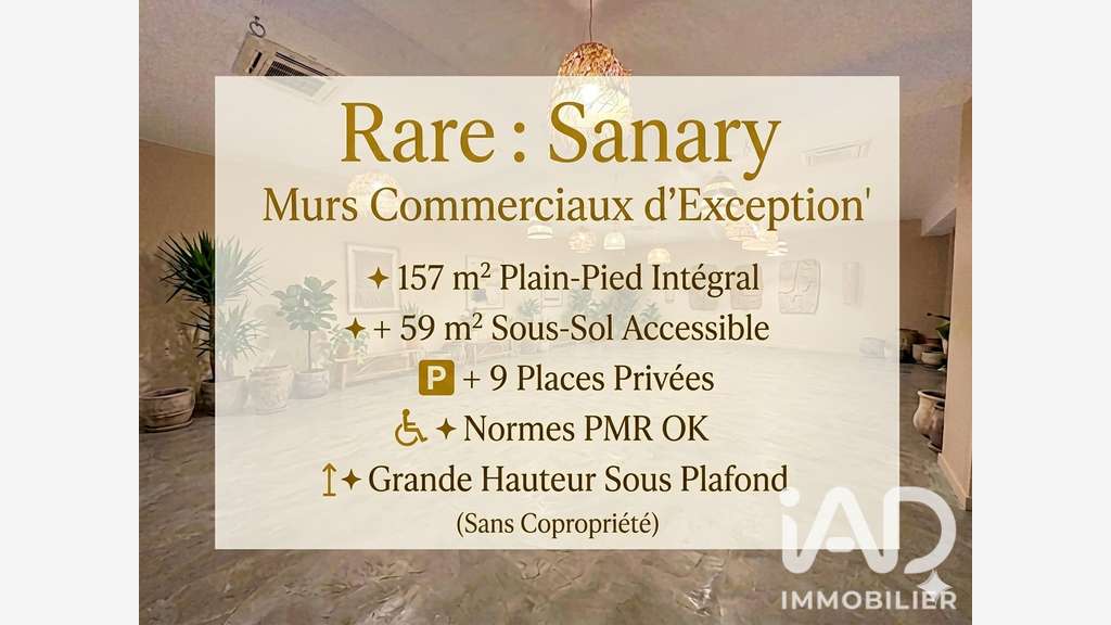 Vente murs emplacement premium sur Sanary-sur-Mer