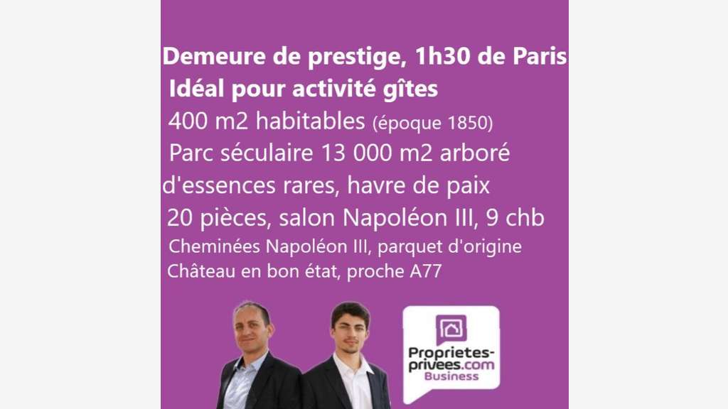 A vendre domaine de 400m² à Sancerre