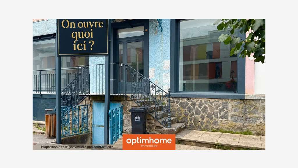 A vendre local commercial rénové 107m² à Saulxures