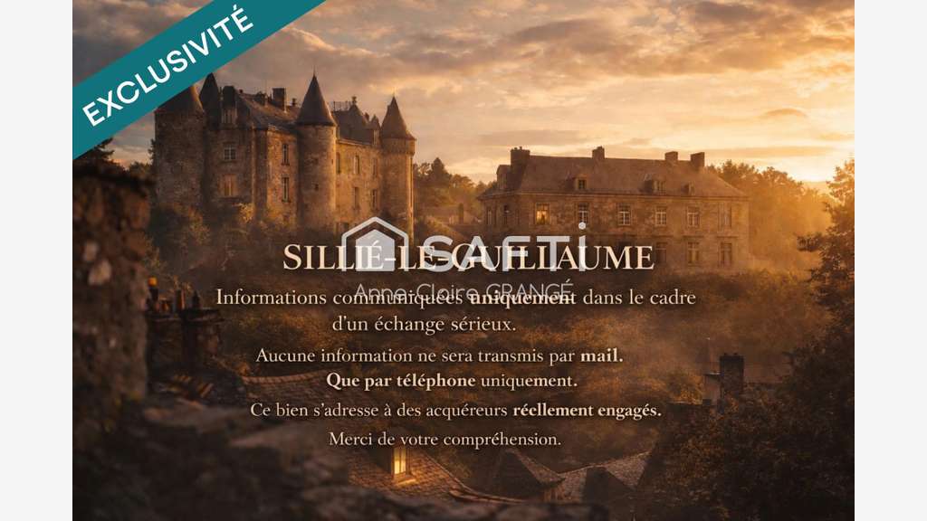 Cède lieu emblématique 400m² à Sillé-le-Guillaume