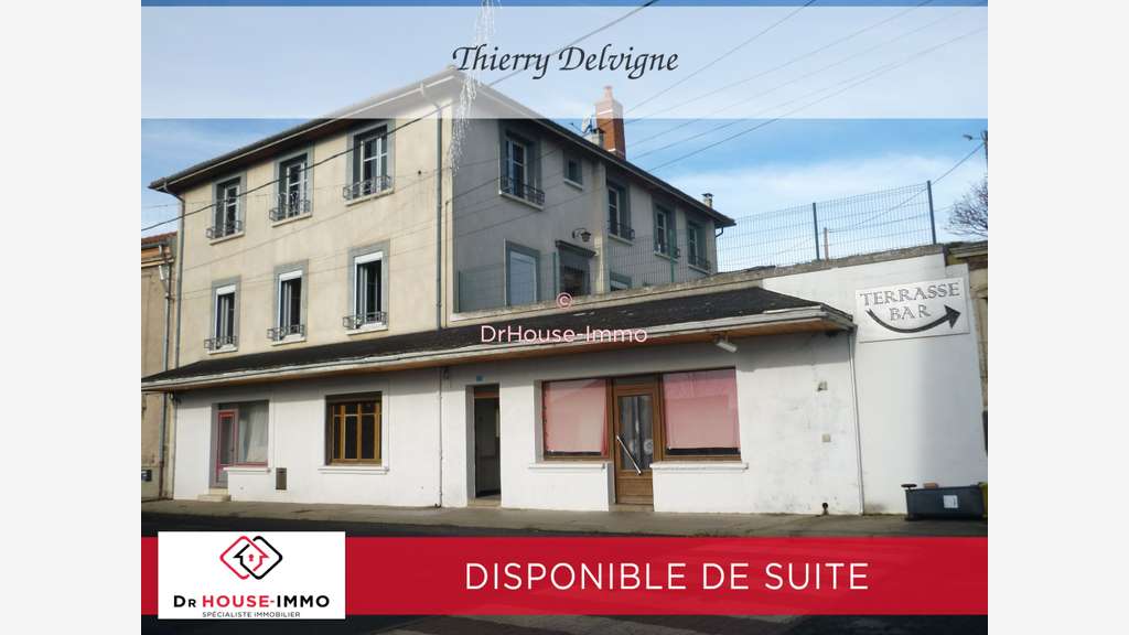 Vente immeuble avec commerce 125m² et appartement