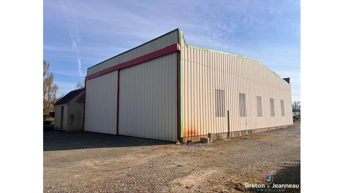 AV entrepôt 260m² terrain 6000m² Soulgé-sur-Ouette