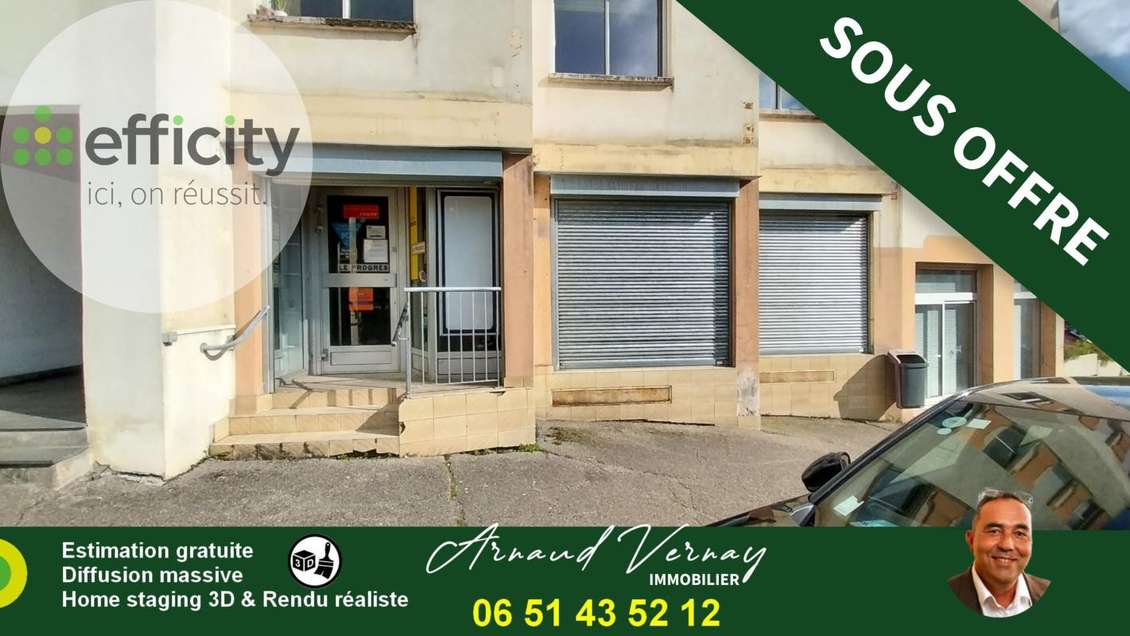 Vente murs commerciaux 95m² centre-ville Tarare